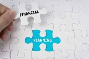 Financial planning puzzle piece